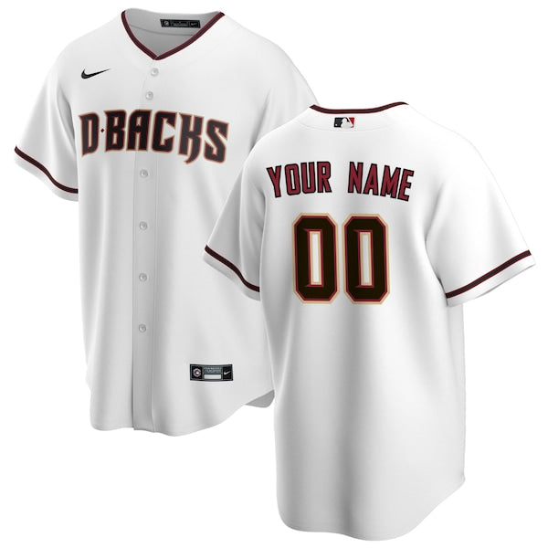 Arizona Diamondbacks Nike Youth Home Replica Custom Jersey - White