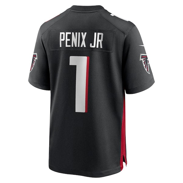 Michael Penix Jr. Atlanta Falcons Nike 2024 NFL Draft First Round Pick Player Game Jersey - Black - Image 3