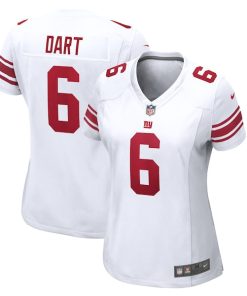 Jaxson Dart New York Giants Nike Women's Game Jersey -  White/Royal