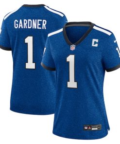 Ahmad Sauce Gardner Indianapolis Colts Nike Women's Alternate 2 Indiana Nights Game Jersey -  Heather Royal