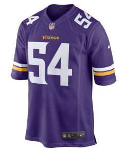 Alternative view of Kamu Grugier-Hill Minnesota Vikings Nike Game Jersey -  Purple