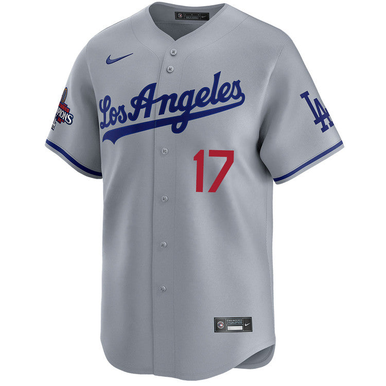 Shohei Ohtani Los Angeles Dodgers Nike 2024 World Series Champions Alternate Limited Player Jersey - Gray - Image 2