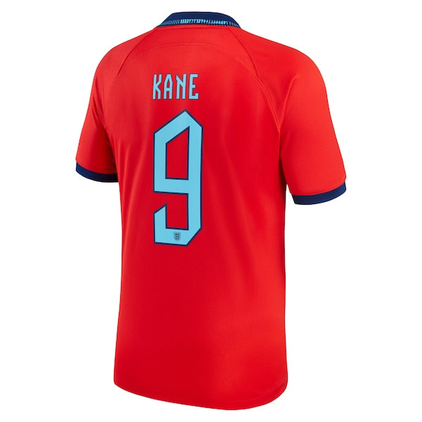 Harry Kane England National Team Nike 2022/23 Away Breathe Stadium Replica Player Jersey - Red - Image 3