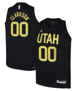 Jordan Clarkson Utah Jazz Jordan Brand Youth Swingman Jersey - Statement Edition - Black