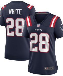 James White New England Patriots Nike Women's Game Jersey - Navy