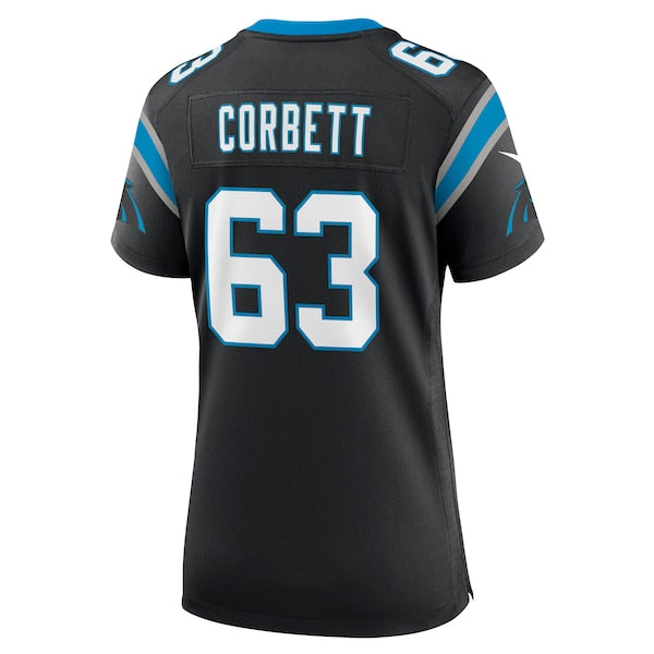 Austin Corbett Carolina Panthers Nike Women's Team Game Jersey - Black - Image 3