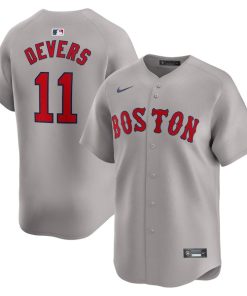Alternative view of Rafael Devers Boston Red Sox Nike Away Limited Player Jersey - Gray/White