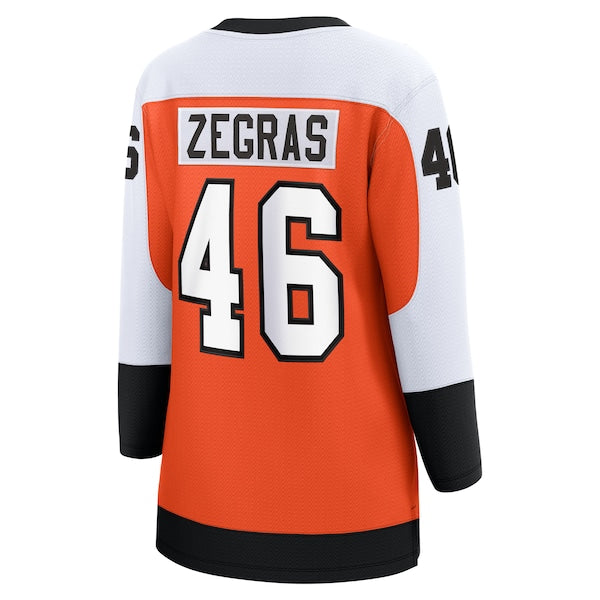 Trevor Zegras Philadelphia Flyers Women's Home Breakaway Jersey - Orange - Image 3
