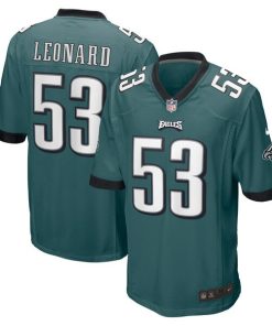 Shaquille Leonard Philadelphia Eagles Nike  Game Jersey - Midnight Green