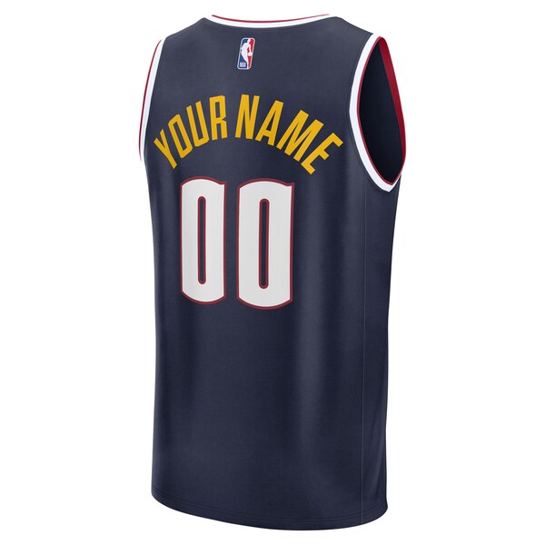 Denver Nuggets Youth Fast Break Custom Replica Jersey - Navy - Icon Edition/Blue - Image 4
