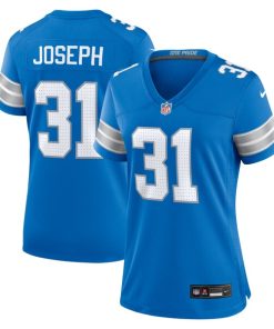 Kerby Joseph Detroit Lions Nike Women's Team Game Jersey -  Blue