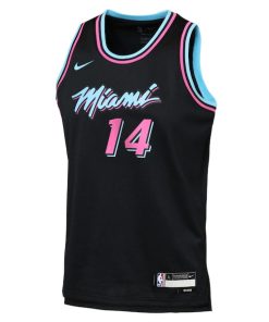 Alternative view of Tyler Herro Miami Heat Nike Youth 2025/26 City Edition Swingman Jersey - Black