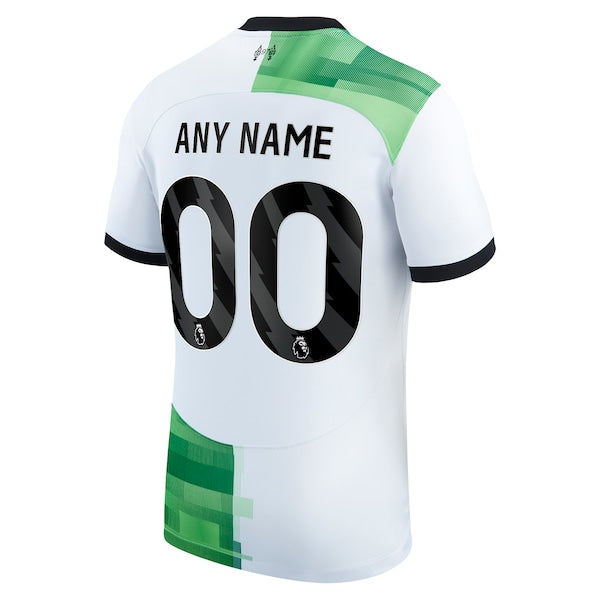 Liverpool Nike 2023/24 Away Replica Custom Jersey - White - Image 3