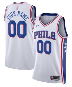Philadelphia 76ers Nike Unisex 2022/23 Swingman Custom Jersey White - Association Edition