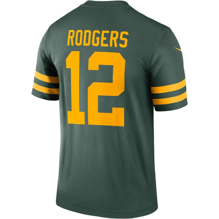 Aaron Rodgers Green Bay Packers Nike Alternate Legend Player Jersey - Green - Image 3