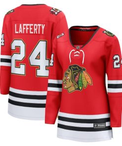 Sam Lafferty Chicago Blackhawks  Women's Centennial Breakaway Player Jersey - Red