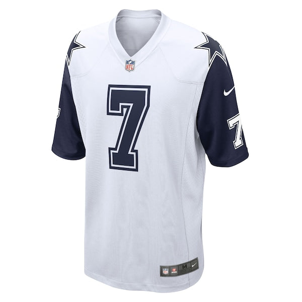 Trevon Diggs Dallas Cowboys Nike Alternate Game Jersey - White/Navy - Image 3