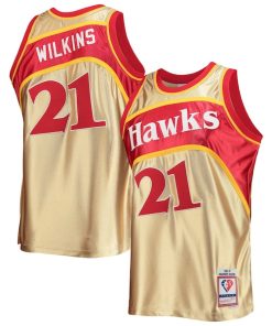 Dominique Wilkins Atlanta Hawks 75th Anniversary 1986/87 Hardwood Classics Swingman Jersey - Gold