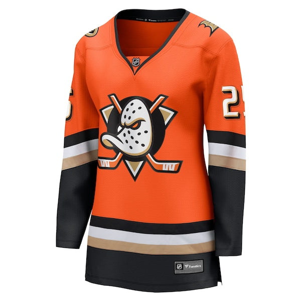 Ryan Poehling Anaheim Ducks Women's Home Breakaway Jersey - Orange - Image 2