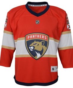 Alternative view of Florida Panthers Youth Home Replica Blank Jersey - Red