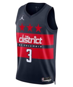 Alternative view of Trae Young Washington Wizards Jordan Brand Unisex Swingman Jersey - Statement Edition - Navy
