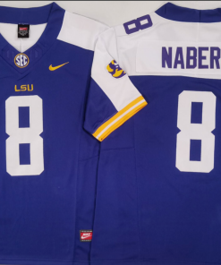 Malik Nabers NCAA LSU Tigers Nike Vapor Limited Jersey