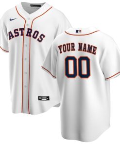 Houston Astros Nike Home Replica Custom Jersey - White