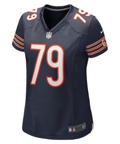 Alternative view of Austen Pleasants Chicago Bears Nike Women's  Game Jersey -  Navy