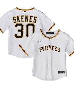 Paul Skenes Pittsburgh Pirates Nike Toddler Home Replica 2.0 Player Jersey - White