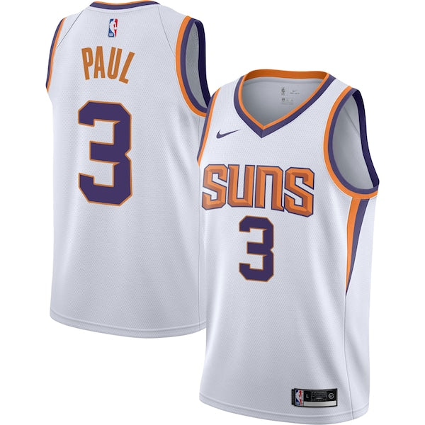 Chris Paul Phoenix Suns Nike Youth Swingman Jersey - Association Edition - White/Purple - Image 2