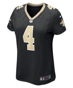Alternative view of Derek Carr New Orleans Saints Nike Women's Game Jersey - Black