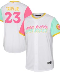 Fernando Tatis Jr. San Diego Padres Nike Toddler 2022 City Connect Replica Player Jersey - White