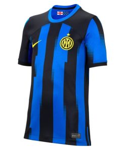 Alternative view of Inter Milan Nike Youth 2023/24 Home Replica Jersey - Blue