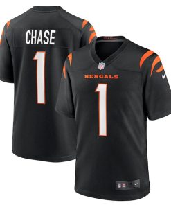 Ja'Marr Chase Cincinnati Bengals Nike Game Jersey - Black