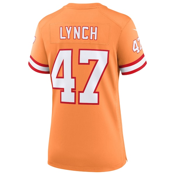 John Lynch Tampa Bay Buccaneers Nike Women's 50th Season Game Jersey - Creamsicle/Red - Image 4