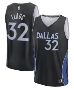 Cooper Flagg Dallas Mavericks  2025/26 City Edition Fast Break Jersey - Black