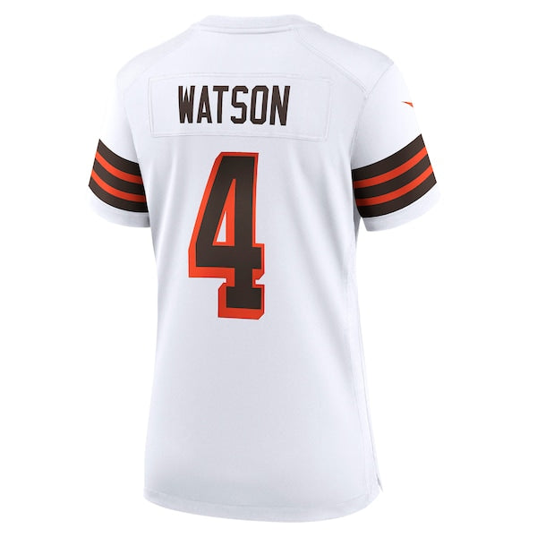 Deshaun Watson Cleveland Browns Nike Women's Player Jersey - White/Brown - Image 4