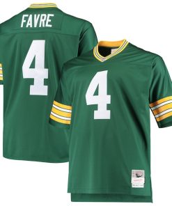 Brett Favre Green Bay Packers Big & Tall 1996 Retired Player Replica Jersey - Green