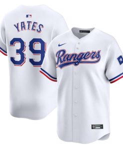 Kirby Yates Texas Rangers Nike Home Limited Player Jersey?¨C White