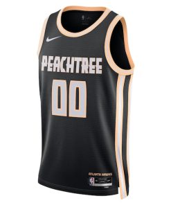 Alternative view of Atlanta Hawks Nike Unisex 2025/26 City Edition Swingman Custom Jersey - Black