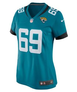 Alternative view of Tyler Shatley Jacksonville Jaguars Nike Women's Game Jersey - Teal/Black