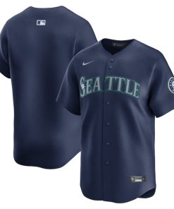 Seattle Mariners Nike Road Limited Jersey?¨C Navy