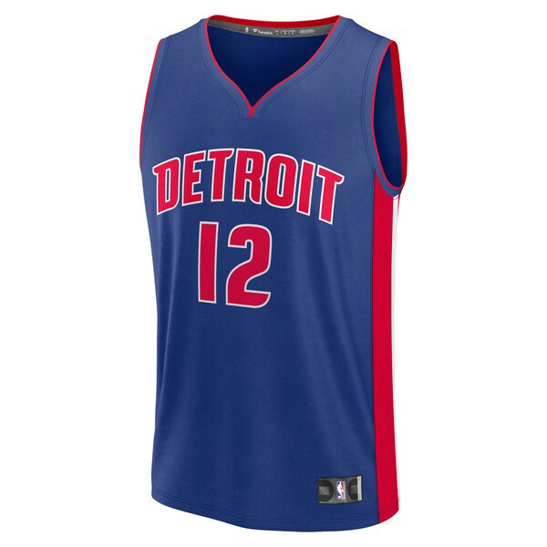 Tobias Harris Detroit Pistons Fast Break Replica Player Jersey - Icon Edition - Blue - Image 2