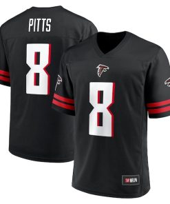 Men's Kyle Pitts Black Atlanta Falcons Replica Player Jersey