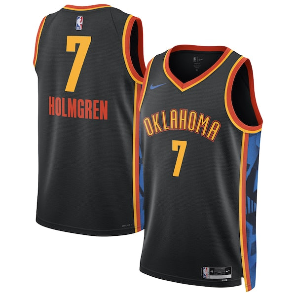 Chet Holmgren Oklahoma City Thunder Nike Unisex 2023/24 Swingman Player Jersey - City Edition - Navy