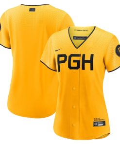Pittsburgh Pirates Nike Women's 2023 City Connect Replica Jersey - Gold