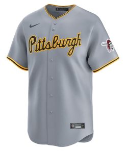 Alternative view of Pittsburgh Pirates Nike Away Limited Jersey - Gray