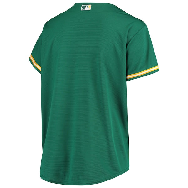 Oakland Athletics Women's Plus Size Alternate Replica Team Jersey - Green - Image 3