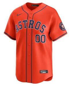 Alternative view of Houston Astros Nike  Alternate Limited Custom Jersey?¨C Orange