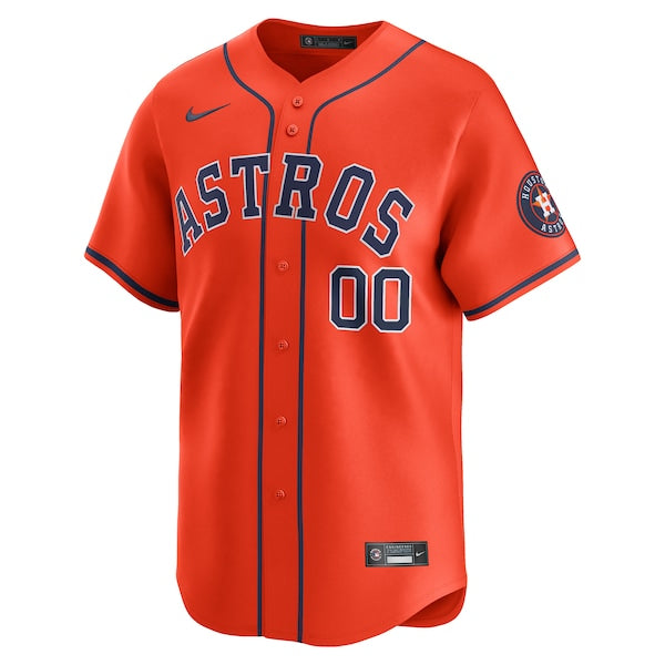Houston Astros Nike Alternate Limited Custom Jersey?ยจC Orange - Image 2